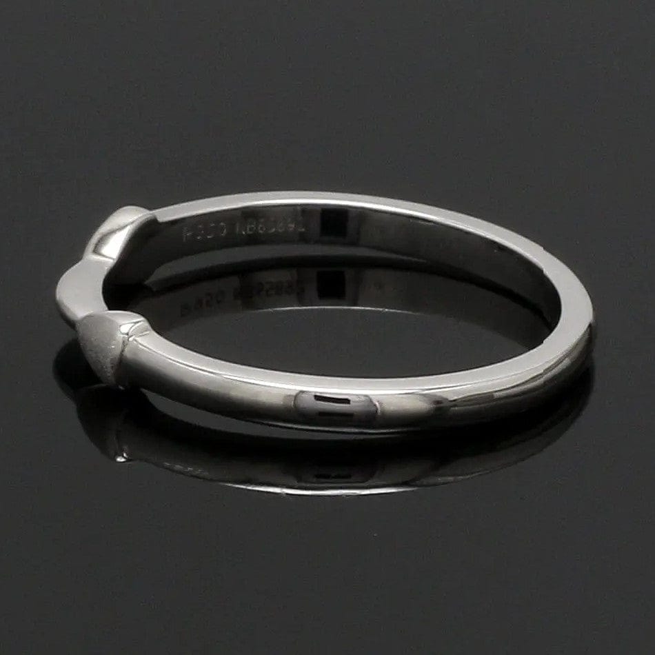 Jewelove™ Rings Thin Plain Platinum Love Bands SJ PTO 127