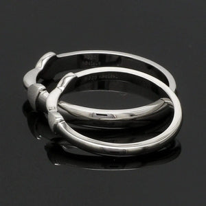 Jewelove™ Rings Thin Plain Platinum Love Bands SJ PTO 127