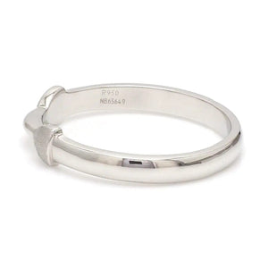 Jewelove™ Rings Thin Plain Platinum Love Bands SJ PTO 127