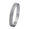 Jewelove™ Bangles & Bracelets Thin Platinum Bangles with Diamond Cut SJ PTB 314