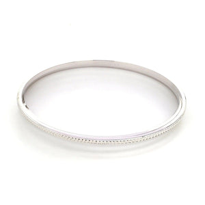 Jewelove™ Bangles & Bracelets Thin Platinum Bangles with Diamond Cut SJ PTB 314