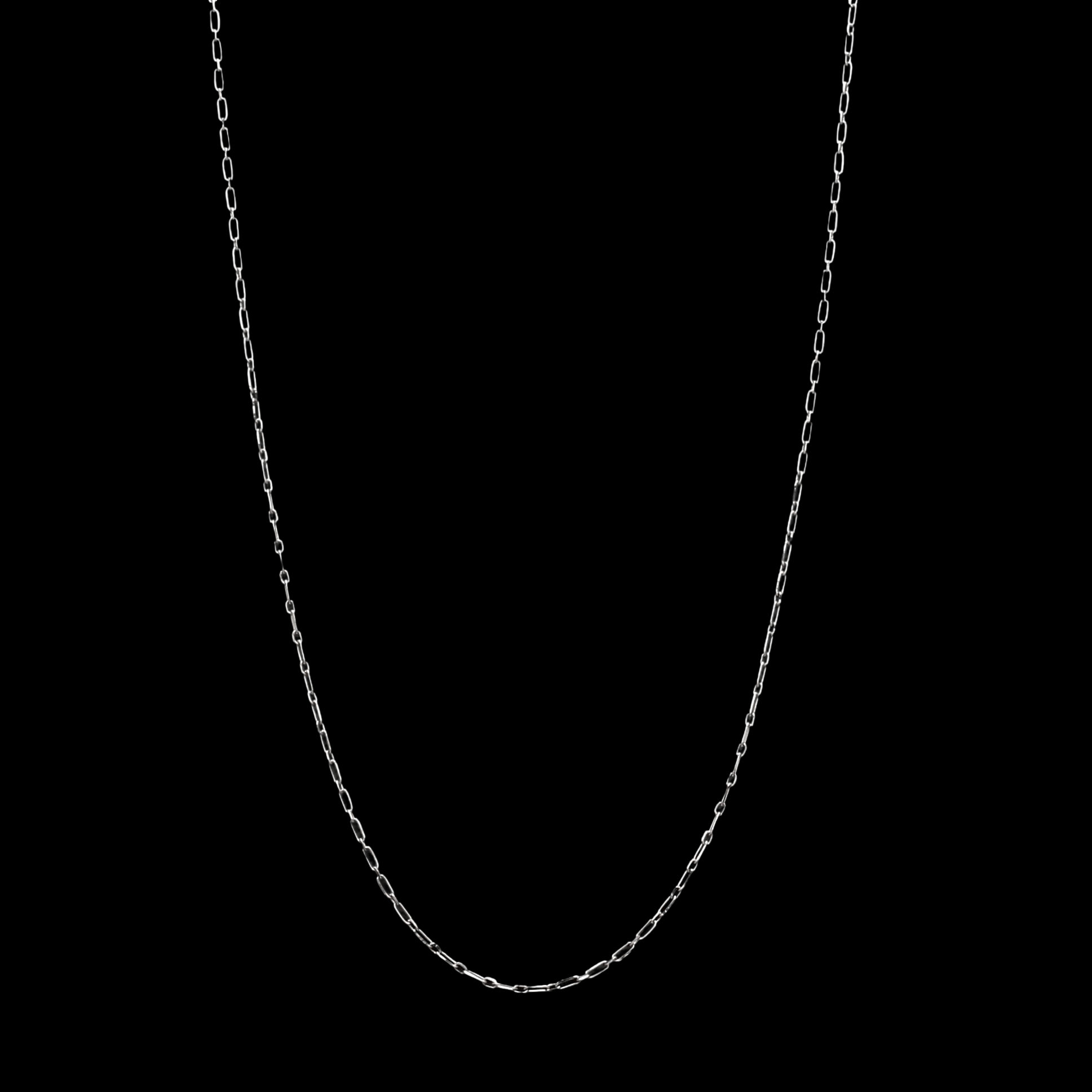 Jewelove™ Chains Thin Platinum Chain with Rectangular Links JL PT CH 905