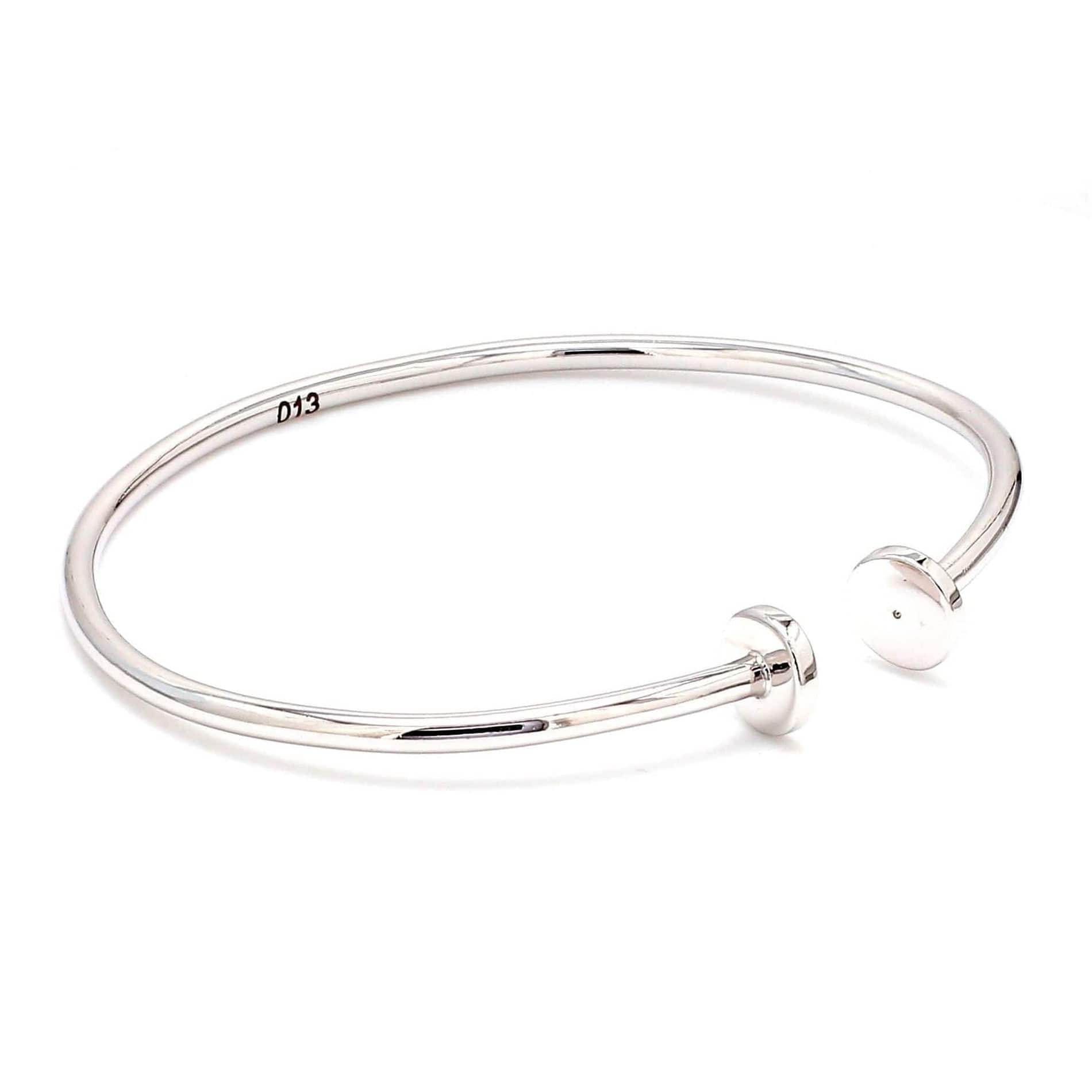 Jewelove™ Bangles & Bracelets Thin Platinum Open Kada JL PTB 665