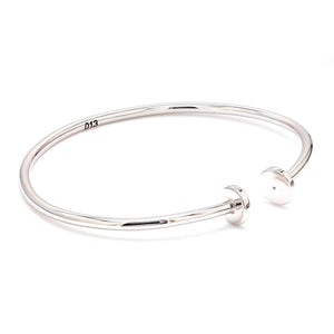 Jewelove™ Bangles & Bracelets Thin Platinum Open Kada JL PTB 665