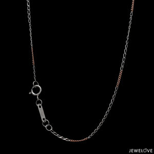 Jewelove™ Chains Thin Platinum & Rose Gold Chain for Women JL PT CH 953