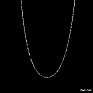 Jewelove™ Chains Thin Uni-sex Platinum Cable Chain JL PT CH 957