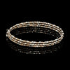 Jewelove™ Bangles & Bracelets Single Unique 3-Row Japanese Platinum & Rose Gold Bracelet for Women JL PTB 773