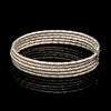 Jewelove™ Bangles & Bracelets Unique 5-Row Japanese Platinum & Rose Gold Bracelet for Women JL PTB 727