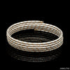 Jewelove™ Bangles & Bracelets Unique 5-Row Japanese Platinum & Rose Gold Bracelet for Women JL PTB 727