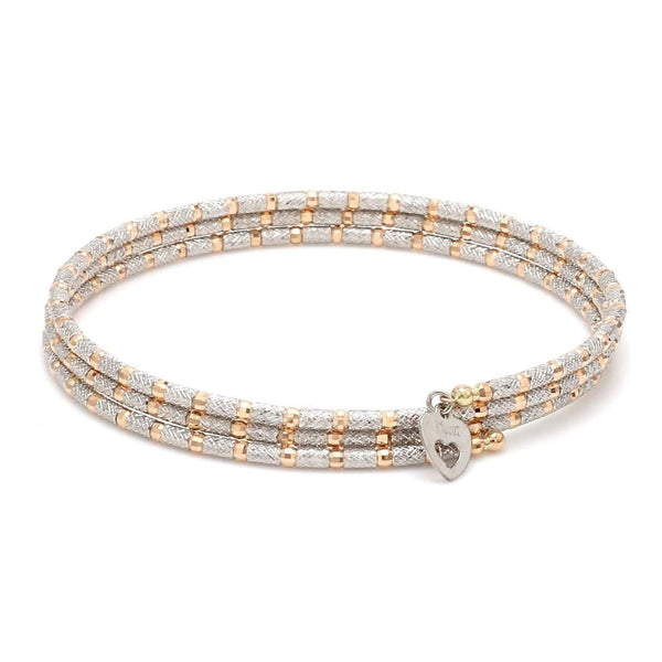 Jewelove™ Bangles & Bracelets Unique Japanese Platinum & Rose Gold Bracelet for Women JL PTB 726