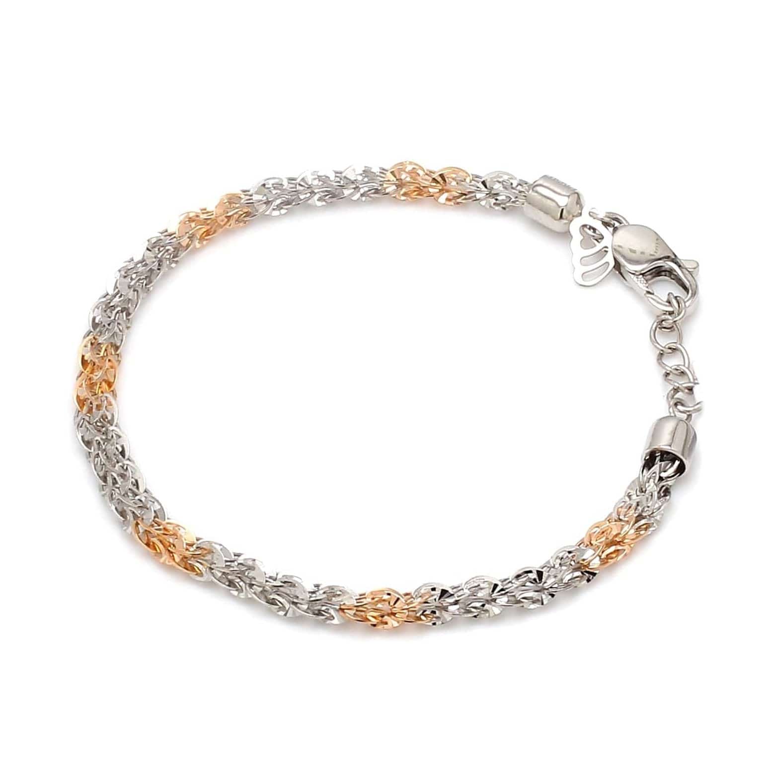 Jewelove™ Bangles & Bracelets Bracelet Unique Japanese Platinum Rose Gold Bracelet JL PTB 739R