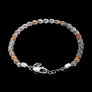 Jewelove™ Bangles & Bracelets Bracelet Unique Japanese Platinum Rose Gold Bracelet JL PTB 739R