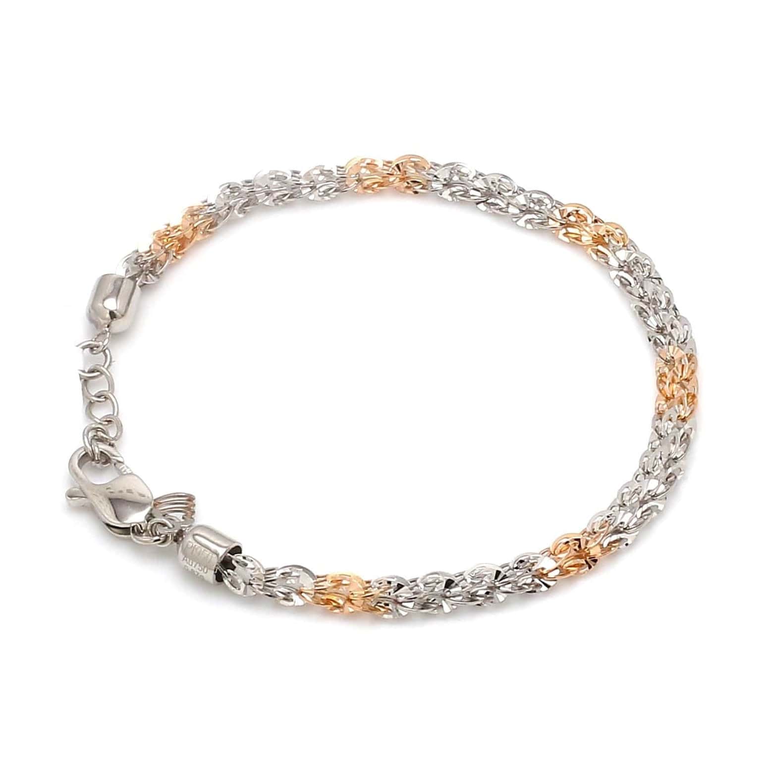 Jewelove™ Bangles & Bracelets Bracelet Unique Japanese Platinum Rose Gold Bracelet JL PTB 739R