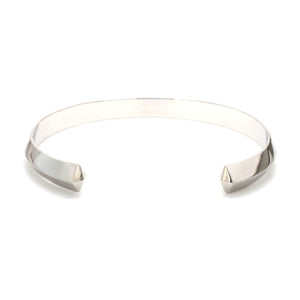 Jewelove™ Bangles & Bracelets Unisex Platinum Open Kada Hi-Polish JL PTB 736