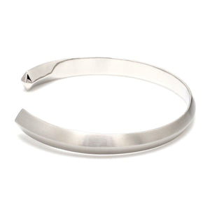 Jewelove™ Bangles & Bracelets Unisex Platinum Open Kada Matte Finish JL PTB 736