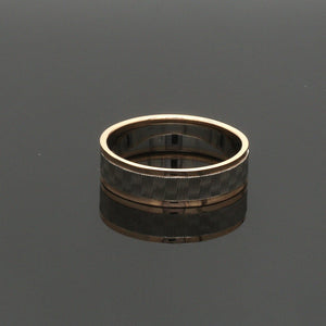 Jewelove™ Rings Unisex Platinum & Rose Gold Couple Love Bands JL PT 1362