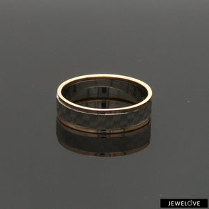 Jewelove™ Rings Unisex Platinum & Rose Gold Couple Love Bands JL PT 1362