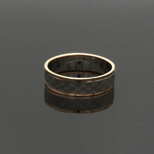 Jewelove™ Rings Unisex Platinum & Rose Gold Couple Love Bands JL PT 1362