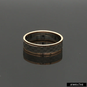 Jewelove™ Rings Unisex Platinum & Rose Gold Couple Love Bands JL PT 1362