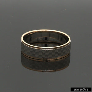 Jewelove™ Rings Unisex Platinum & Rose Gold Couple Love Bands JL PT 1362