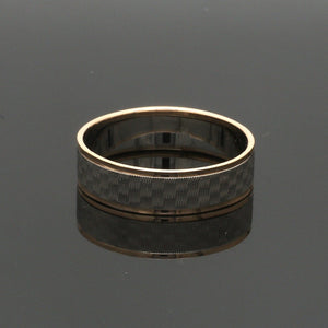 Jewelove™ Rings Unisex Platinum & Rose Gold Couple Love Bands JL PT 1362