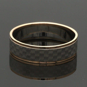 Jewelove™ Rings Unisex Platinum & Rose Gold Couple Love Bands JL PT 1362