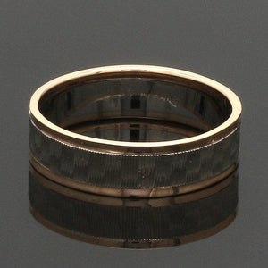 Jewelove™ Rings Unisex Platinum & Rose Gold Couple Love Bands JL PT 1362