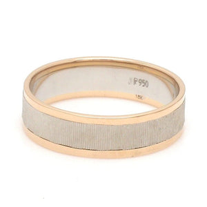 Jewelove™ Rings Unisex Platinum & Rose Gold Couple Love Bands JL PT 1362