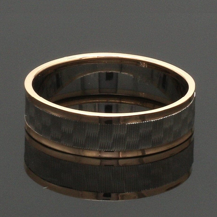 Jewelove™ Rings Unisex Platinum & Rose Gold Couple Love Bands JL PT 1362