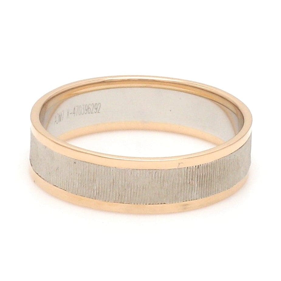 Jewelove™ Rings Unisex Platinum & Rose Gold Couple Love Bands JL PT 1362