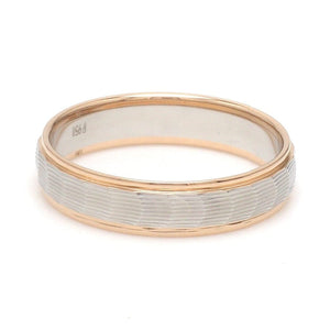 Jewelove™ Rings Unisex Platinum & Rose Gold Couple Love Bands JL PT 1365