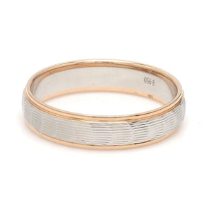 Jewelove™ Rings Unisex Platinum & Rose Gold Couple Love Bands JL PT 1365