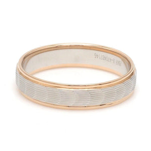 Jewelove™ Rings Unisex Platinum & Rose Gold Couple Love Bands JL PT 1365