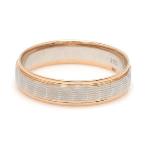 Jewelove™ Rings Unisex Platinum & Rose Gold Couple Love Bands JL PT 1365