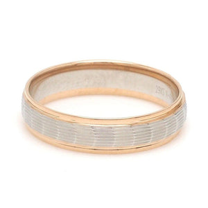 Jewelove™ Rings Unisex Platinum & Rose Gold Couple Love Bands JL PT 1365