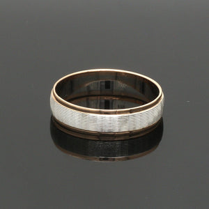 Jewelove™ Rings Unisex Platinum Rose Gold Couple Love Bands JL PT 1366