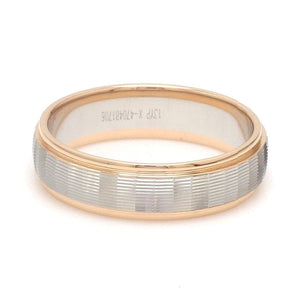 Jewelove™ Rings Unisex Platinum Rose Gold Couple Love Bands JL PT 1366