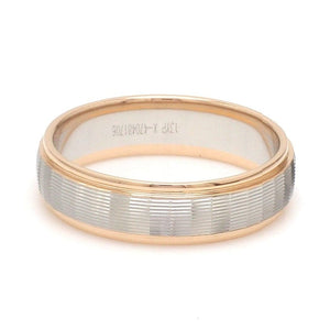 Jewelove™ Rings Unisex Platinum Rose Gold Couple Love Bands JL PT 1366