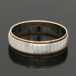 Jewelove™ Rings Unisex Platinum Rose Gold Couple Love Bands JL PT 1366