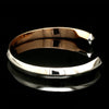 Jewelove™ Bangles & Bracelets Unisex Platinum Rose Gold Open Kada Hi-Polish JL PTB 736R