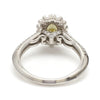 Jewelove™ Rings J VS / Women's Band only Yellow Diamond Platinum Ring with Halo Split Diamond JL PT YD 1370