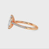 70-Pointer Marquise Cut Solitaire Diamond Shank 18K Rose Gold Ring JL AU 19019R-B