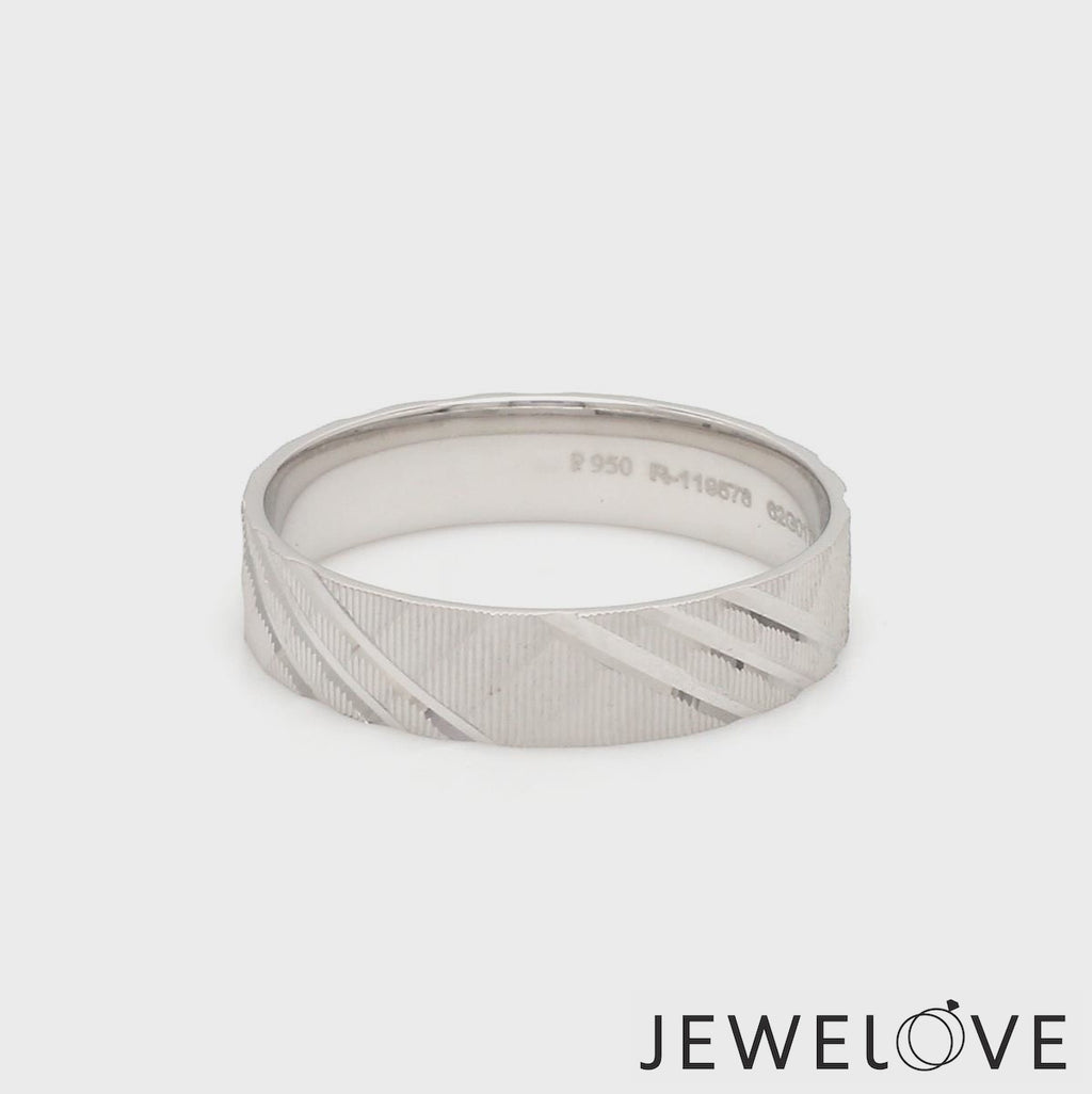 Platinum Love Bands for Men JL PT 1307