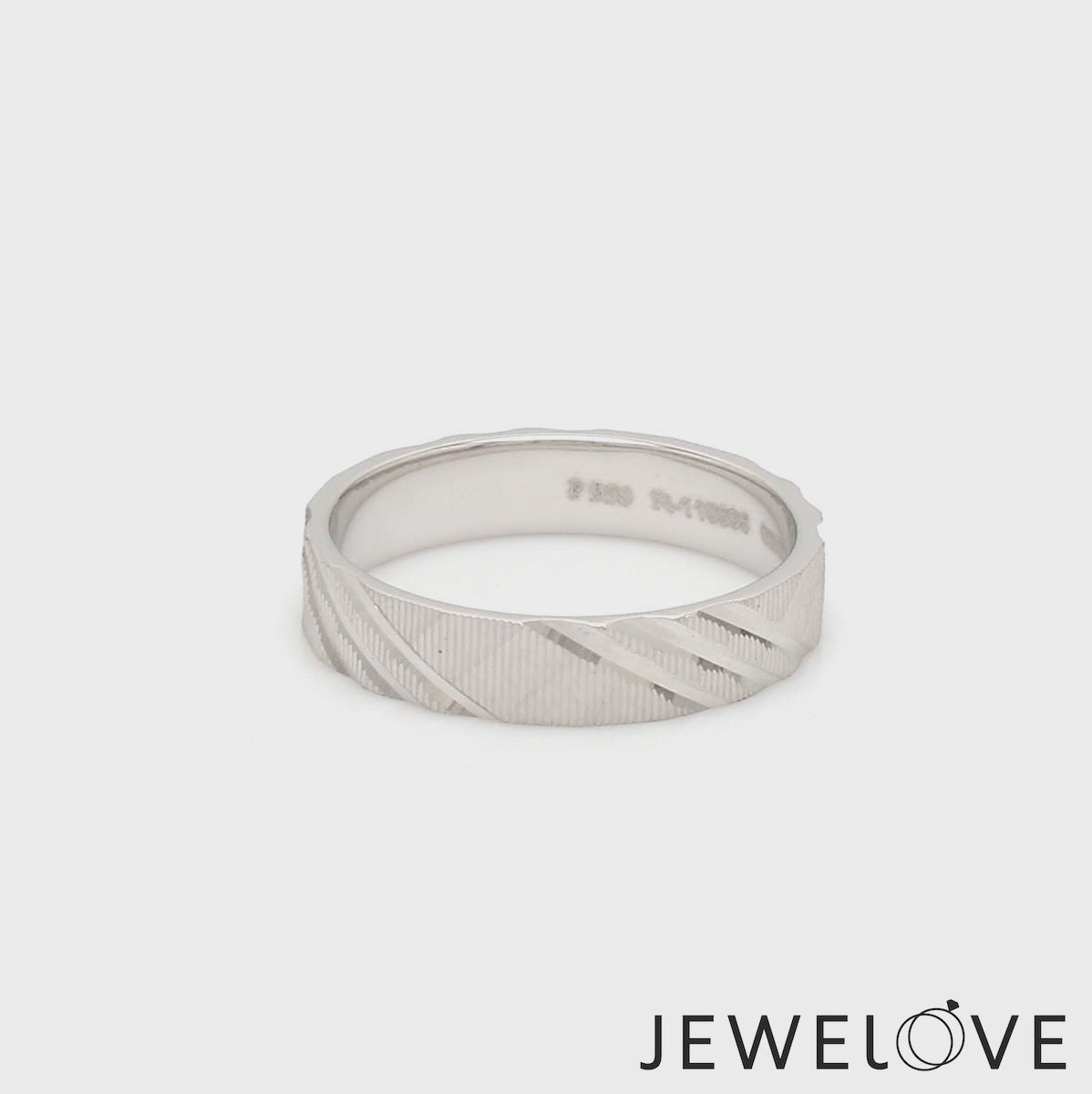 Platinum Love Bands for Couple for Women JL PT 1307