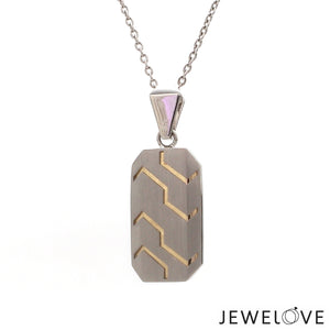 Men of Platinum | Pendant for Men with Rose Gold JL PT P 285   Jewelove™