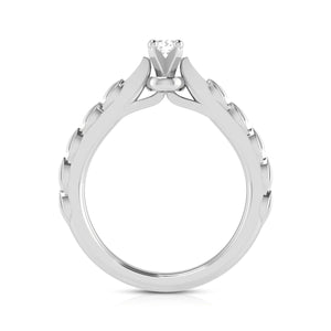 Jewelove™ Rings 0.20cts Solitaire Diamond Platinum Ring for Women JL PT R-47