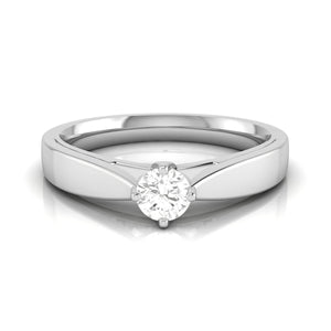 Jewelove™ Rings 0.20cts Solitaire Platinum Engagement Ring for Women JL PT R-54