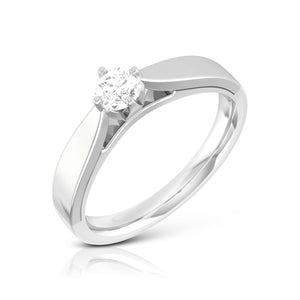 Jewelove™ Rings 0.20cts Solitaire Platinum Engagement Ring for Women JL PT R-54