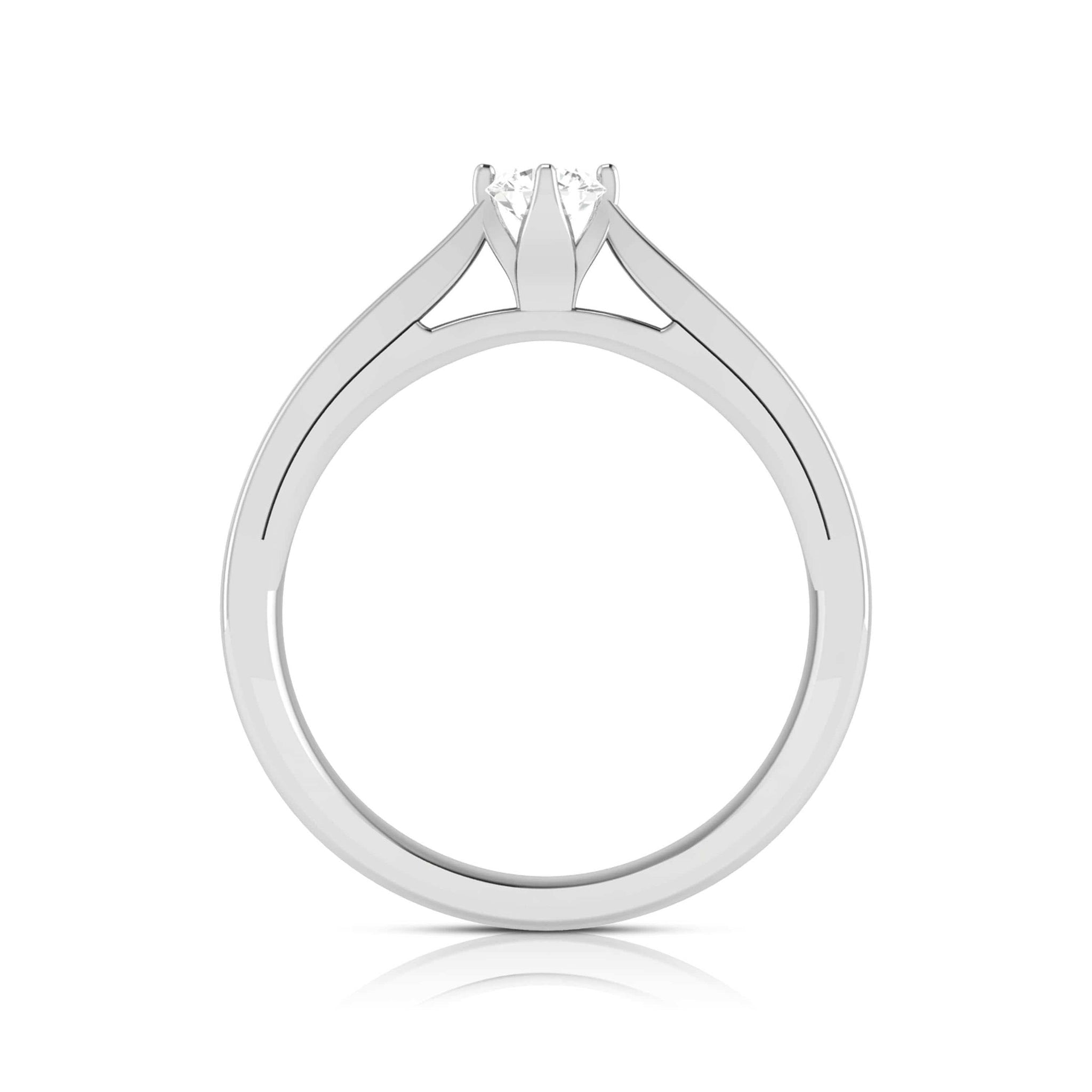 Jewelove™ Rings 0.20cts Solitaire Platinum Engagement Ring for Women JL PT R-54