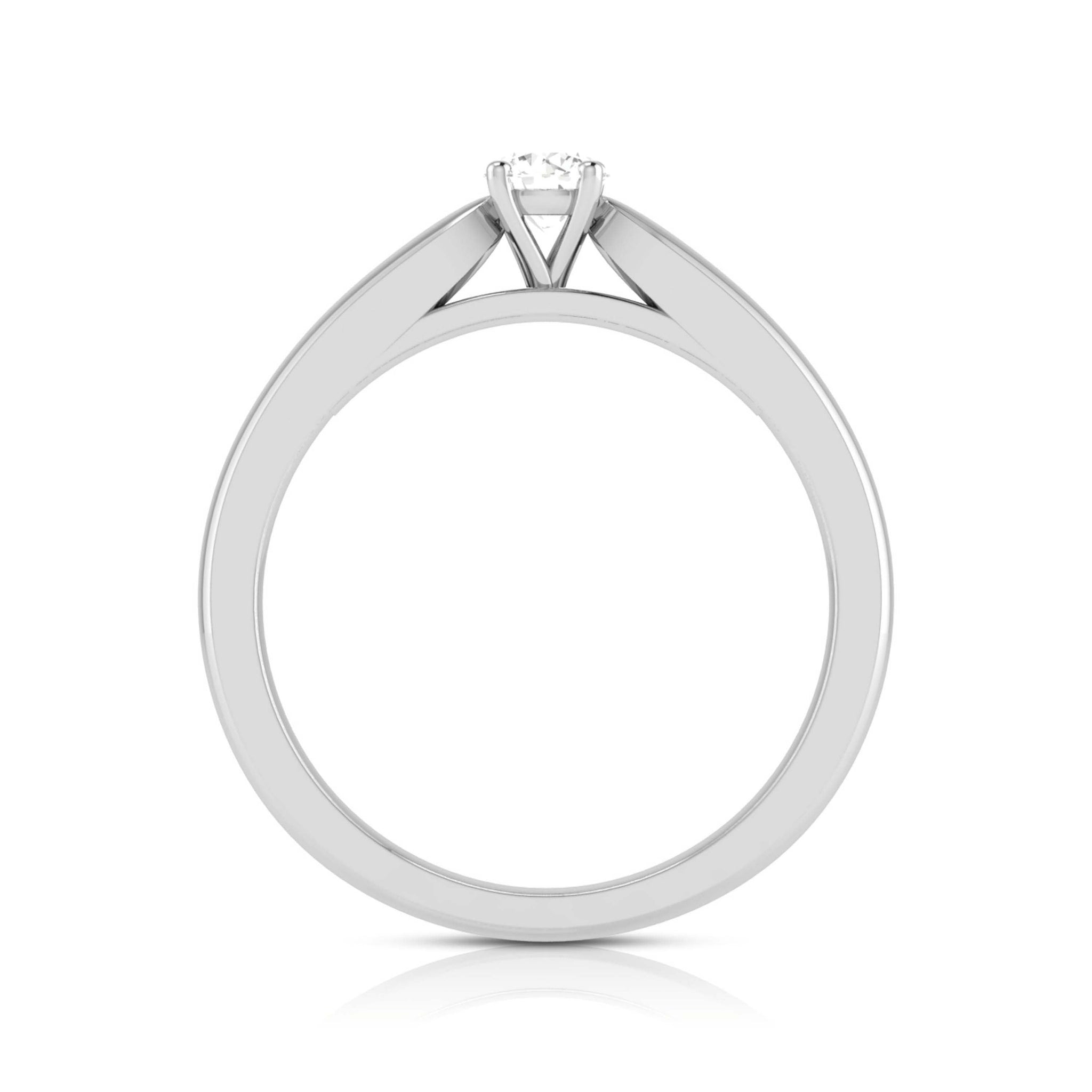 Jewelove™ Rings 0.20cts. Solitaire Platinum Engagement Ring for Women JL PT R-56